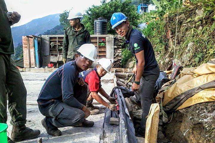 Soldiers from 36 Engineer Regiment and The Queen's Gurkha Engineers help with the relief and rebuilding operation in Nepal.