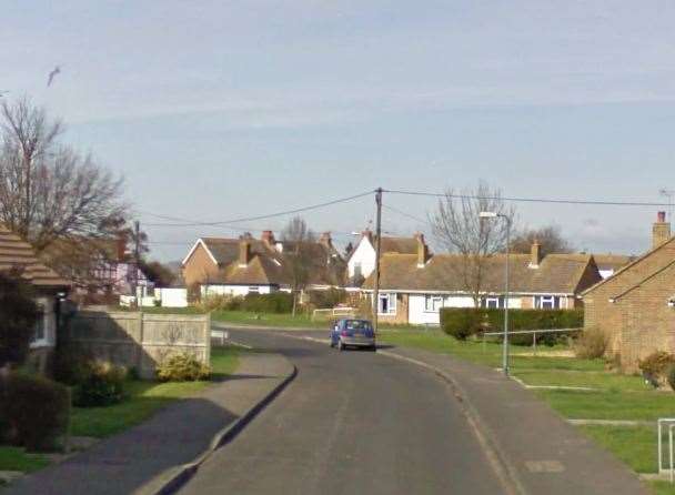 Dunkirk Close, Dymchurch, near to where the blaze broke out. Picture: Google.