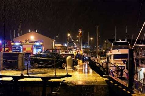 The scene, at Ramsgate Harbour. Picture: David Townsend