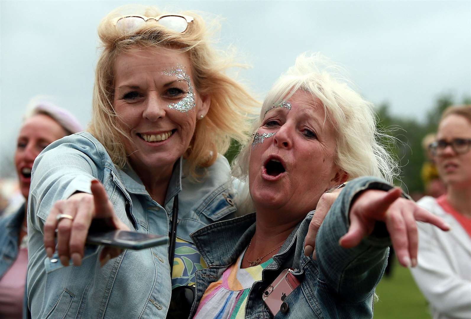 Dancing Queens enjoying Abba Magic at Sheppey's first IsleFest on Sunday. Picture Phil Lee (11198617)
