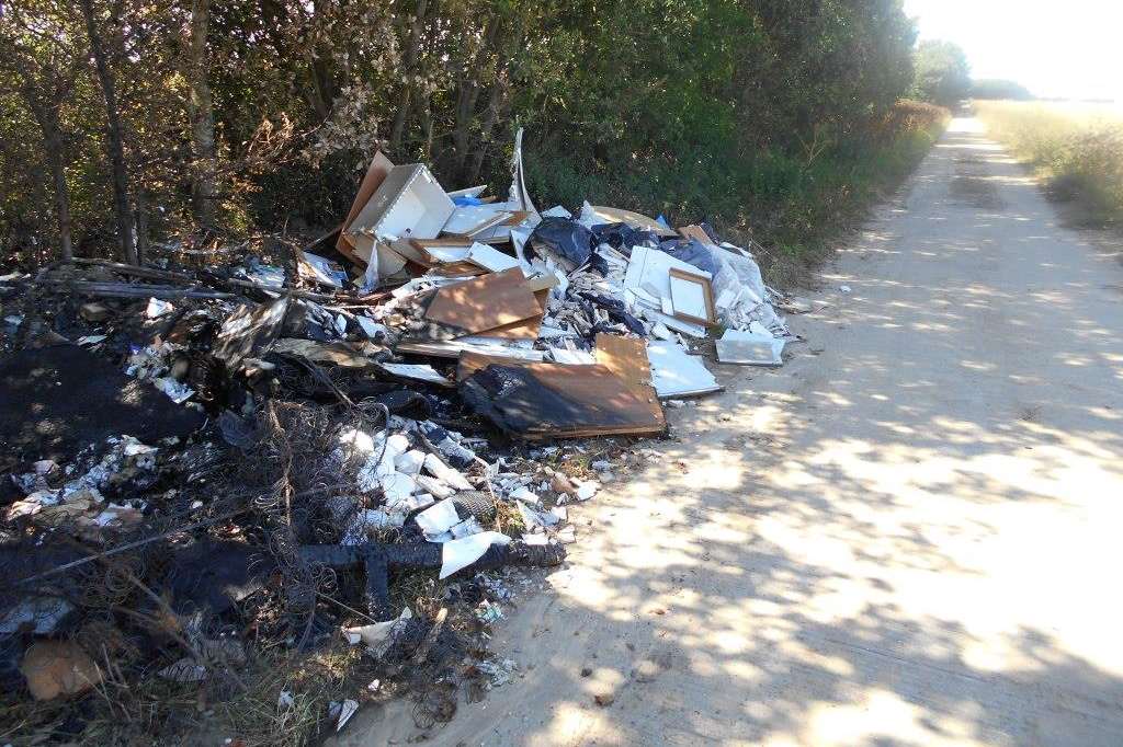 A large volume of waste was dumped. Pic: TDC