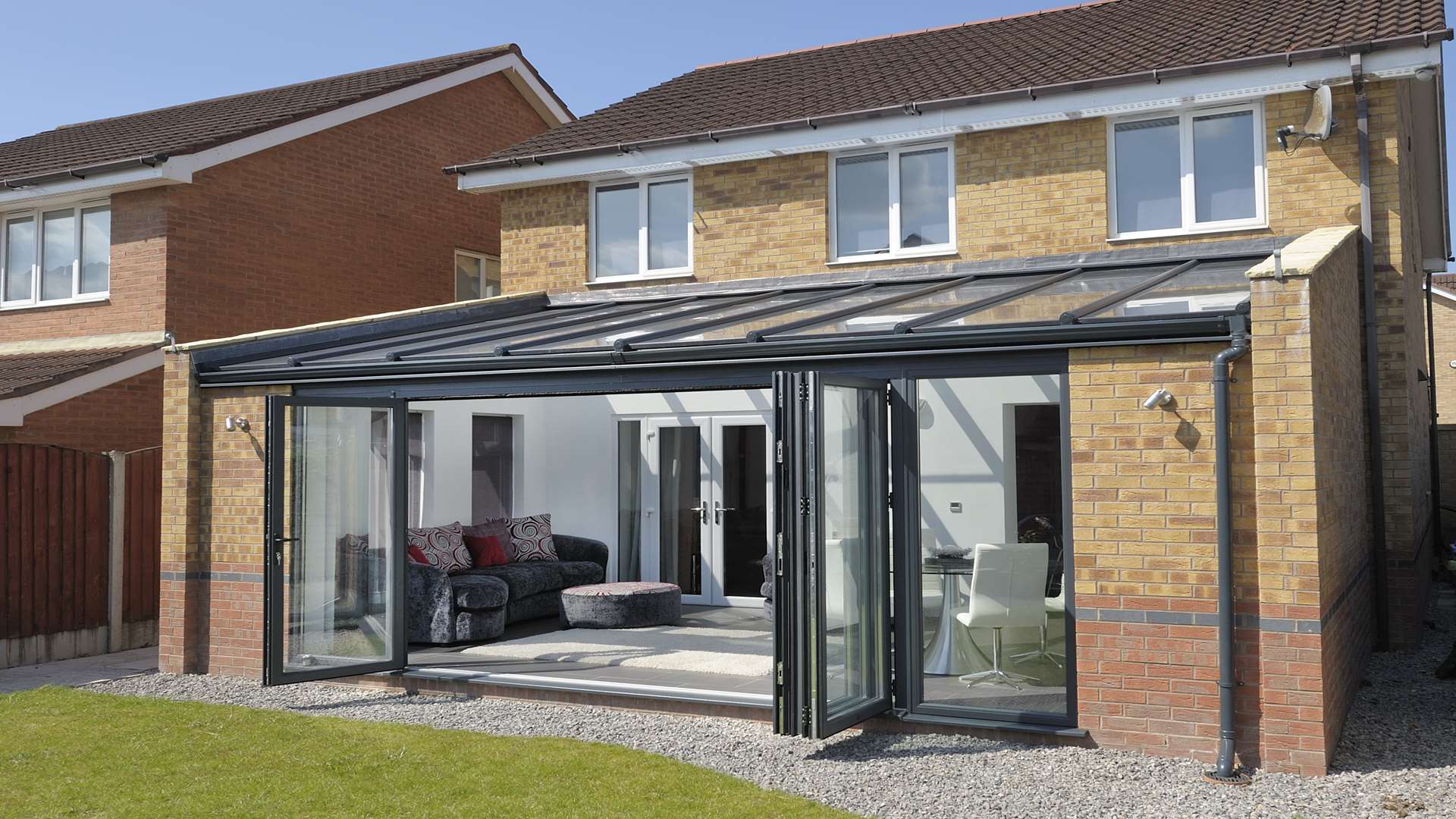 Britelite's glazed extensions can perfectly bridge the gap between home and garden
