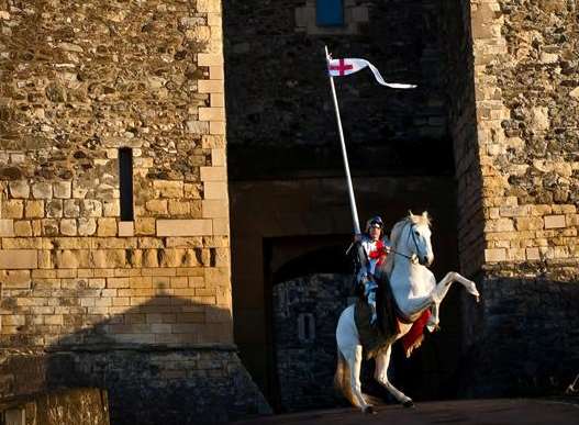 St George will be at Dover Castle at the weekend