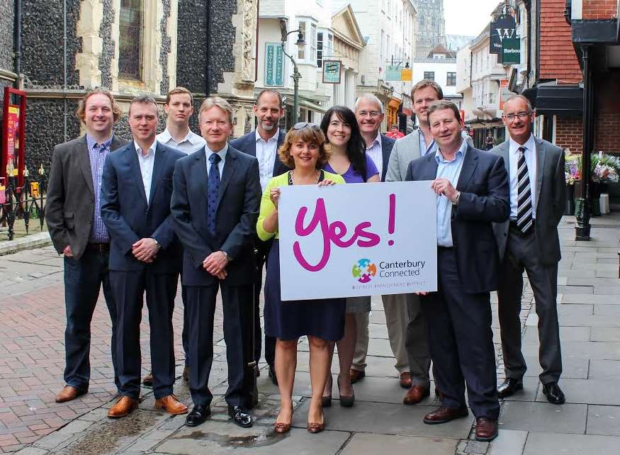 Traders voted in favour of the BID in Canterbury