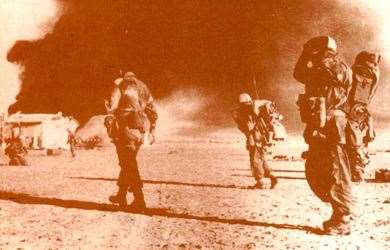 British paratroops take Egypt's El Gamil airfield during the Suez crisis of 1956