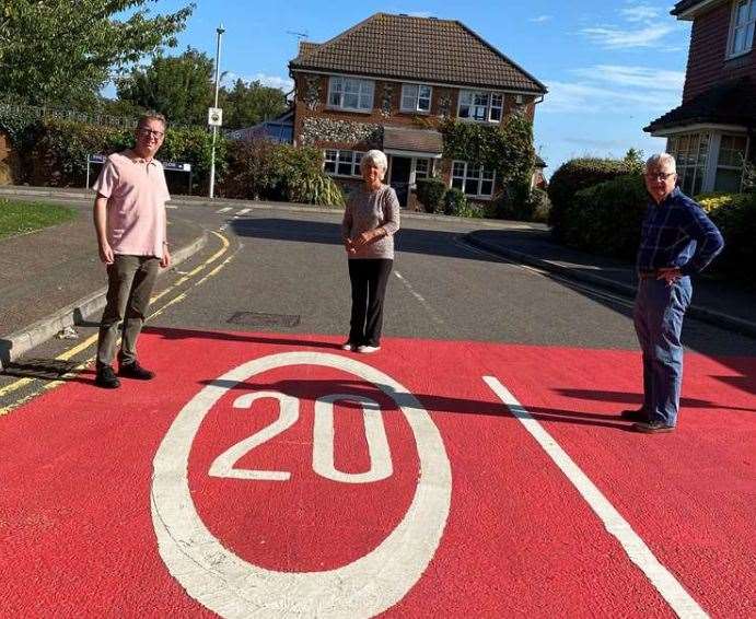 Cllr Eddie Thomas (left), says the number of people caught speeding in the new 20mph zone is a concern