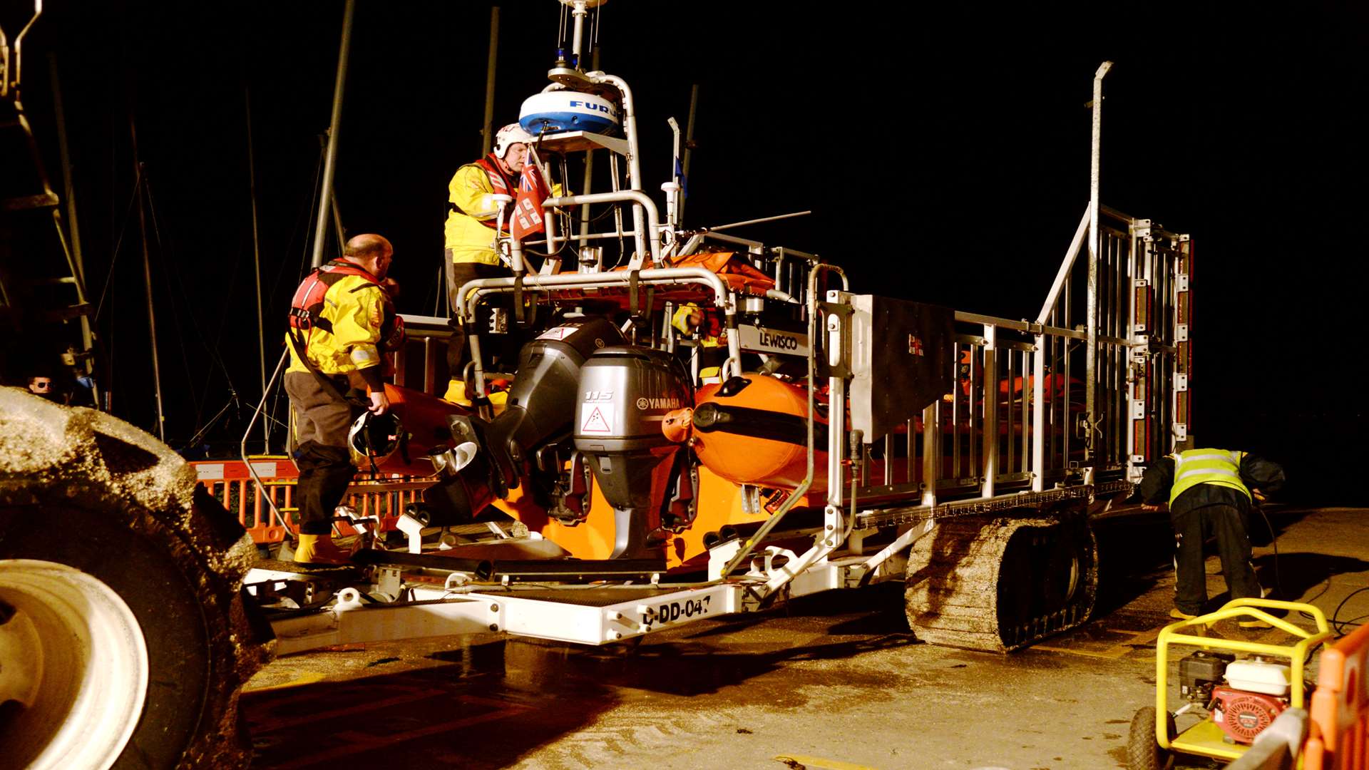 The crew of this lifeboat found a laser pen being shone at them. Picture credit: RNLI Whitstable.