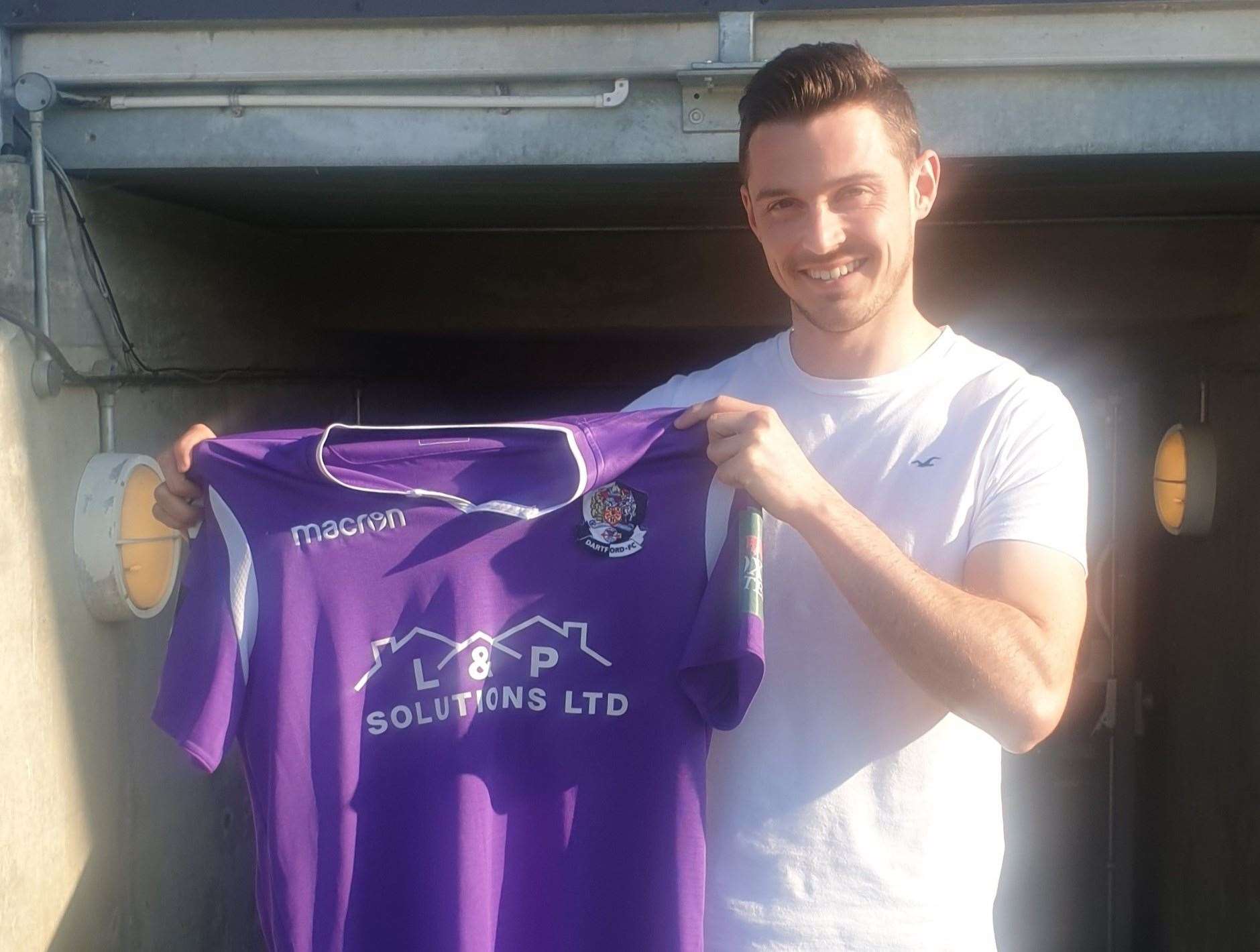 Dartford's new signing Luke Allen