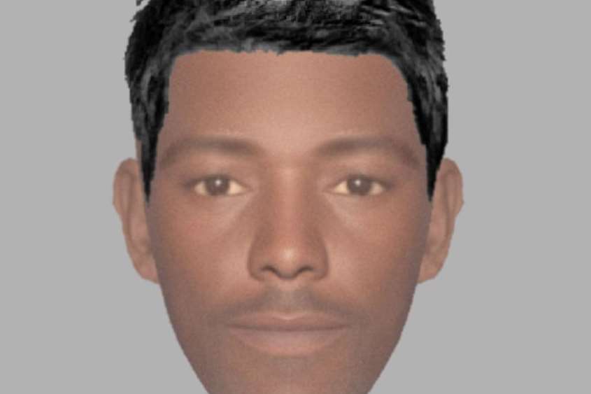 An efit of a man being sought over an alleged sex attack in Chatham