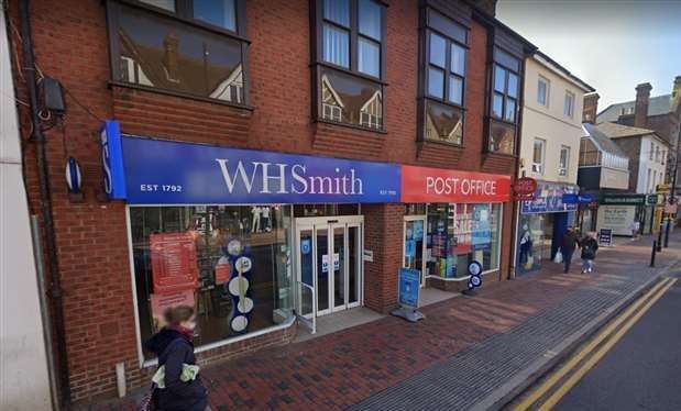 WHSmith, along with the adjacent Post Office, shut down in Tonbridge High Street in July 2022. Picture: Google