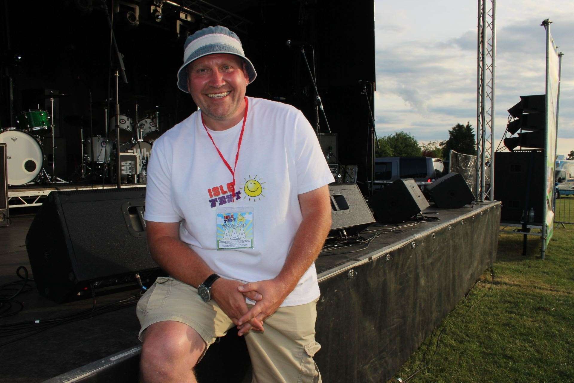 Happier days: Paul Rogers at last year's Isle Fest on the Isle of Sheppey