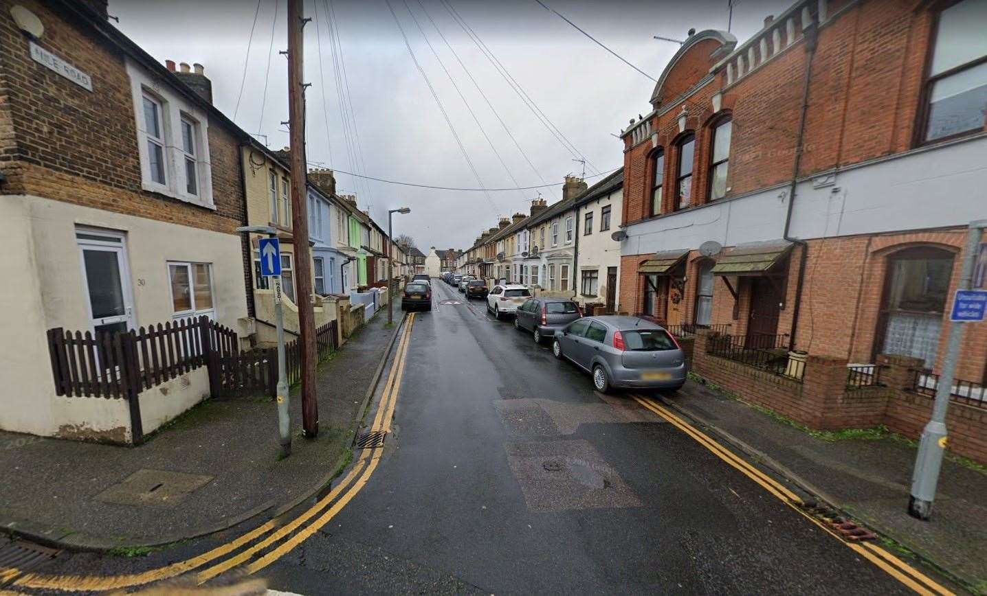 The attack reportedly happened in Nile Road, Gillingham. Picture: Google