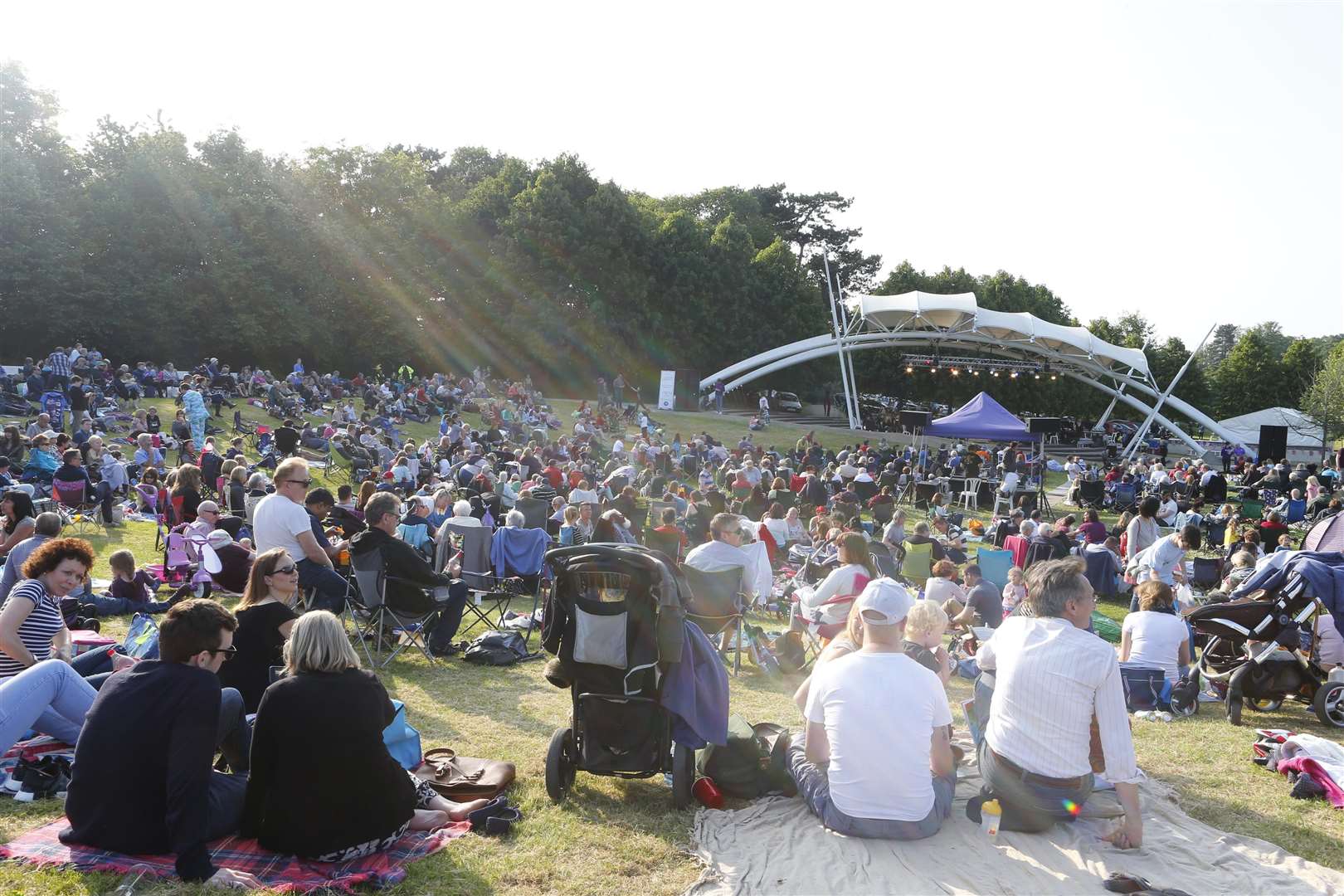 Music from the Riverside Stage at Whatman Park