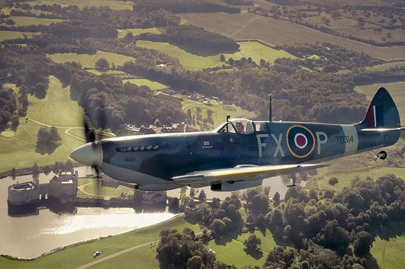 A Spitfire will fly over Leeds Castle