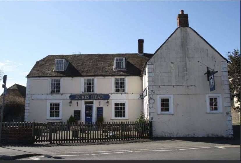 The Duke's Head in Hythe which has been abandoned since 2016.