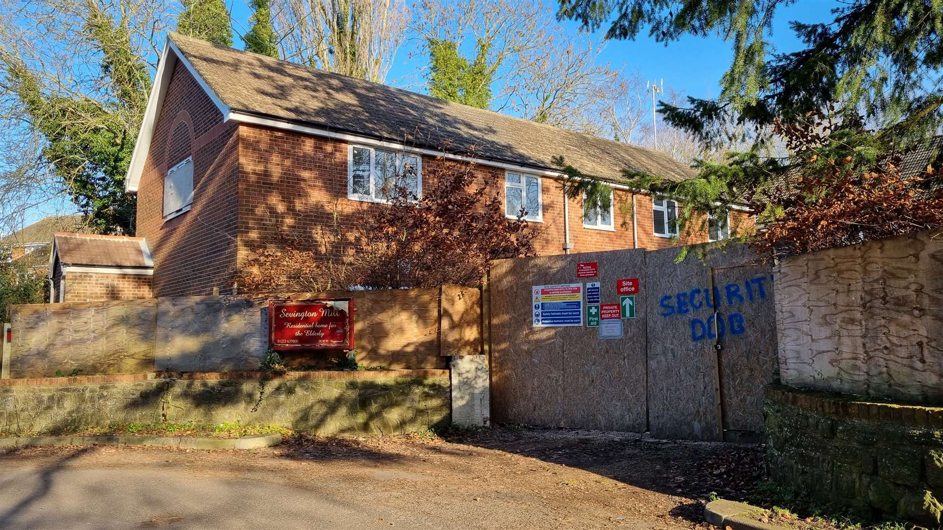 The former care home in Sevington Lane, Willesborough
