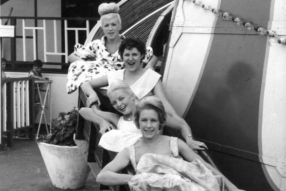 Ladies on the helter skelter in 1961. Picture: John Hutchinson Collection courtesy of the Dreamland Trust.