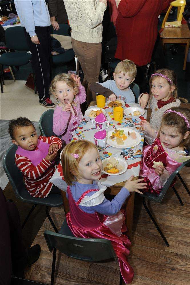 Party time at the Precious Jewels parent and toddler group in Cliftonville.