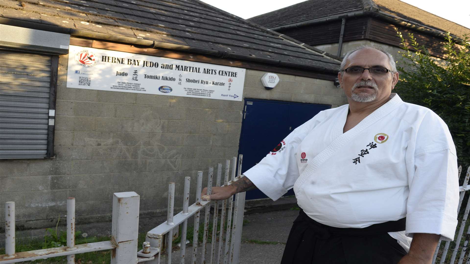 Lee Adams outside the Shogun martial arts club at The Circus, Station Road, Herne Bay. Picture: Chris Davey