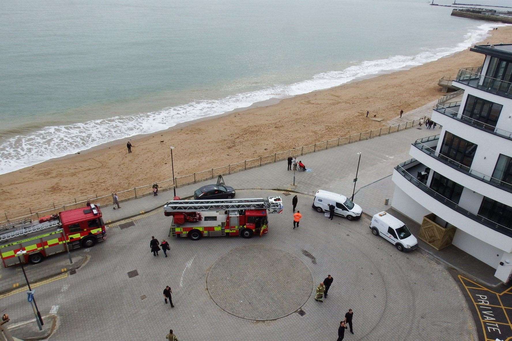 There was a large turnout for the cat rescue in Ramsgate. Picture: Mike Pett