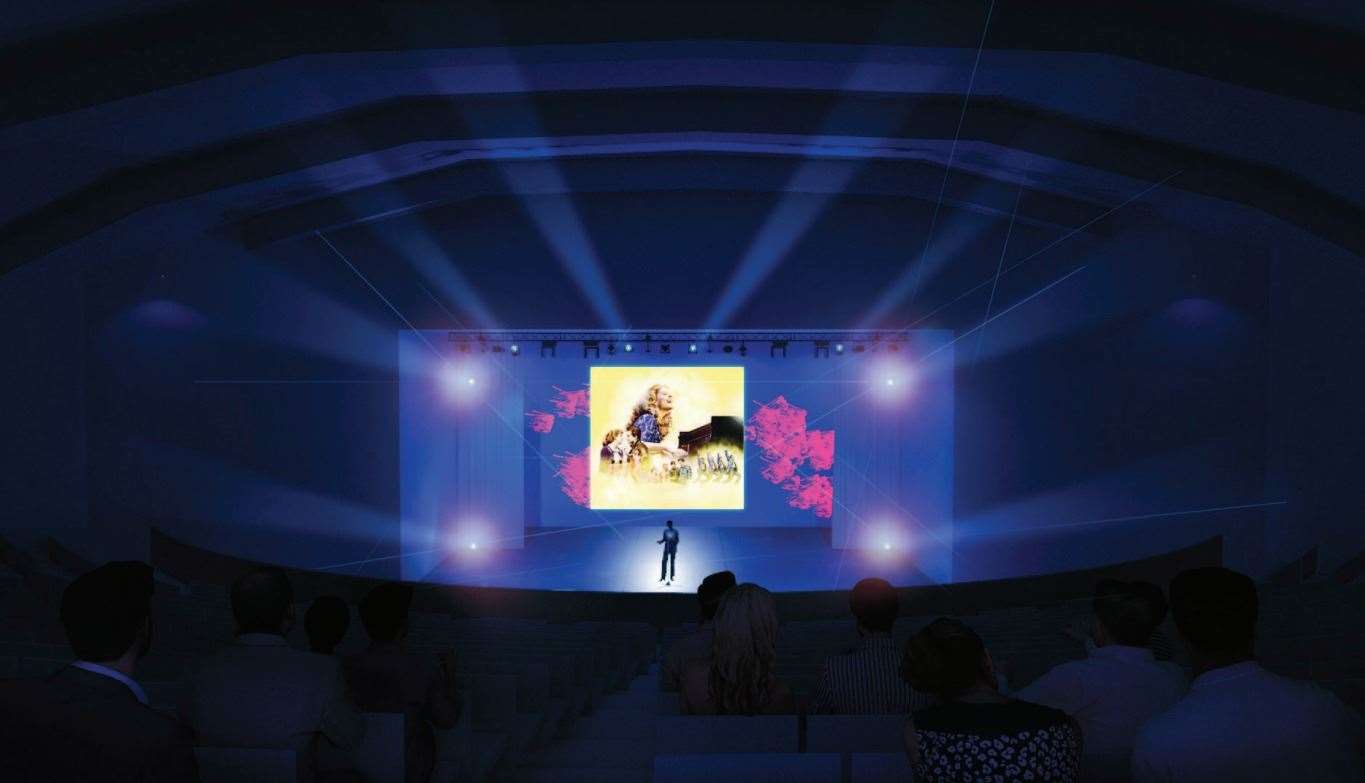 An artist's impression of how the 'Ashford LIVE' stage could look