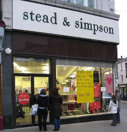 Stead and Simpson in Sheerness town centre, which closed its doors for good on Tuesday. Picture: JAN THOM