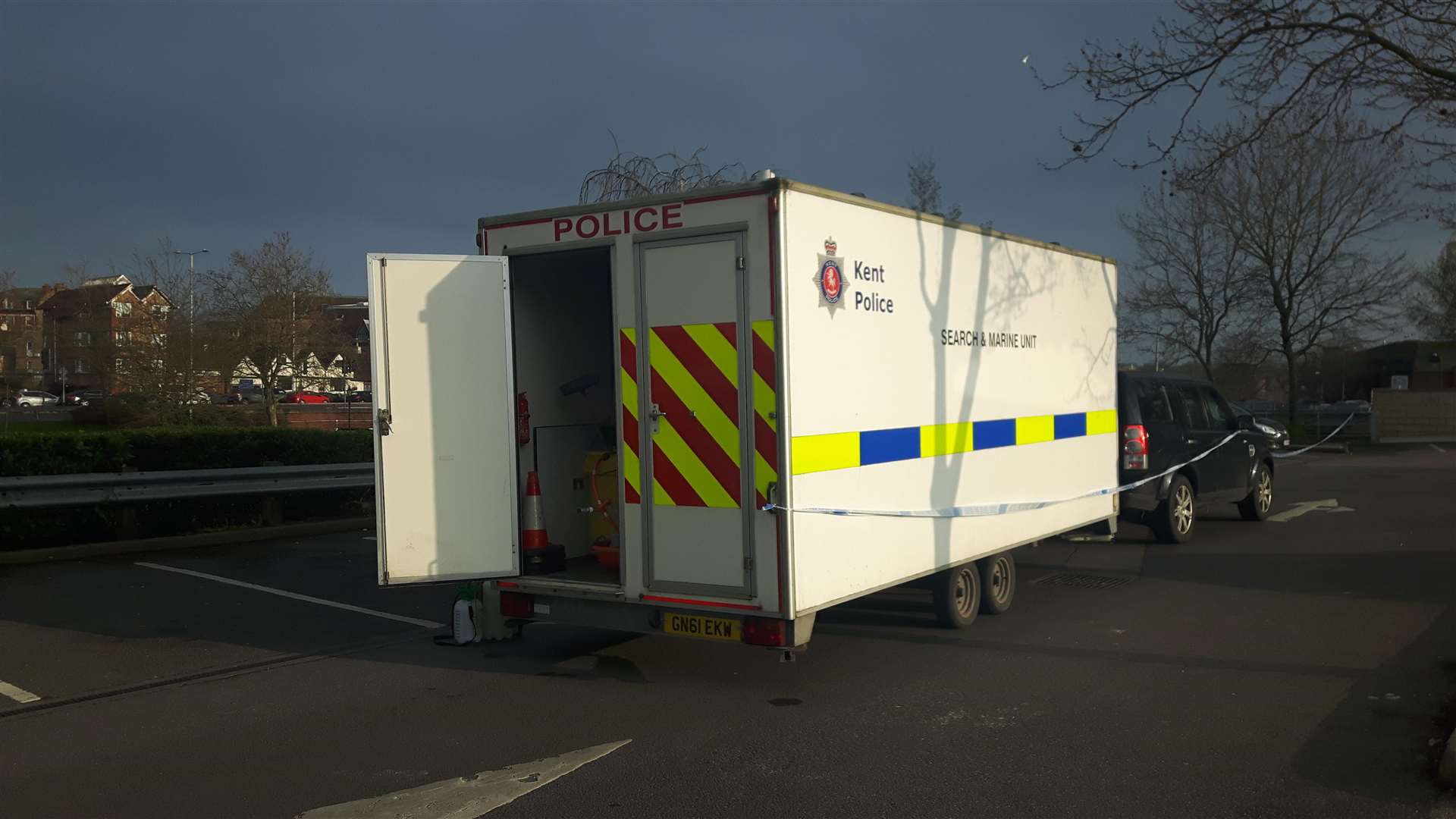 A special police marine unit has been attending