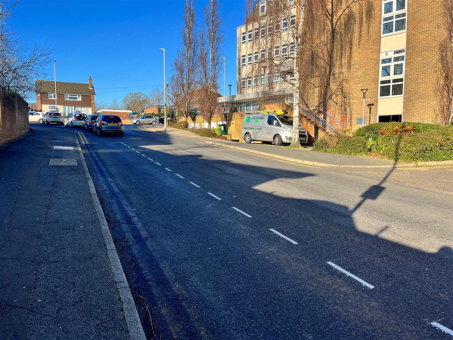 A petition was started in 2022 in a bid to remove the double-yellow lines outside Ashford’s sorting office