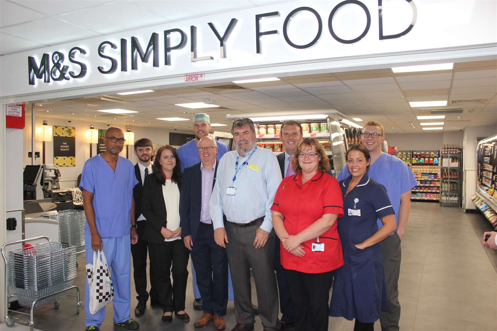 The new Marks and Spencer food store has opened at Maidstone Hospital