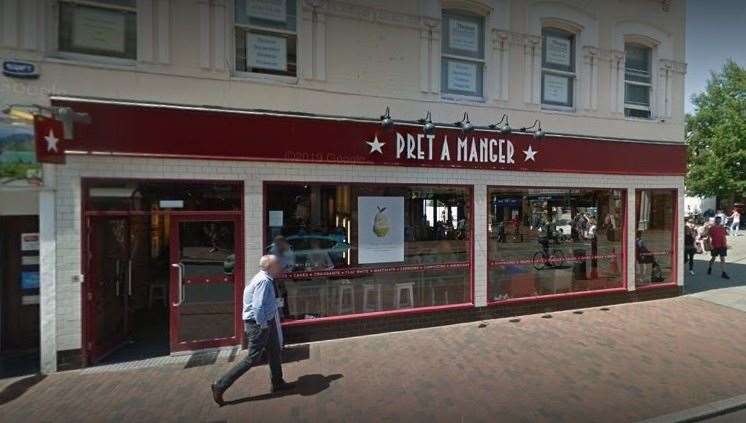 Pret a Manger in Tunbridge Wells is to reopen following closure during the coronavirus crisis. Picture: Google Street View