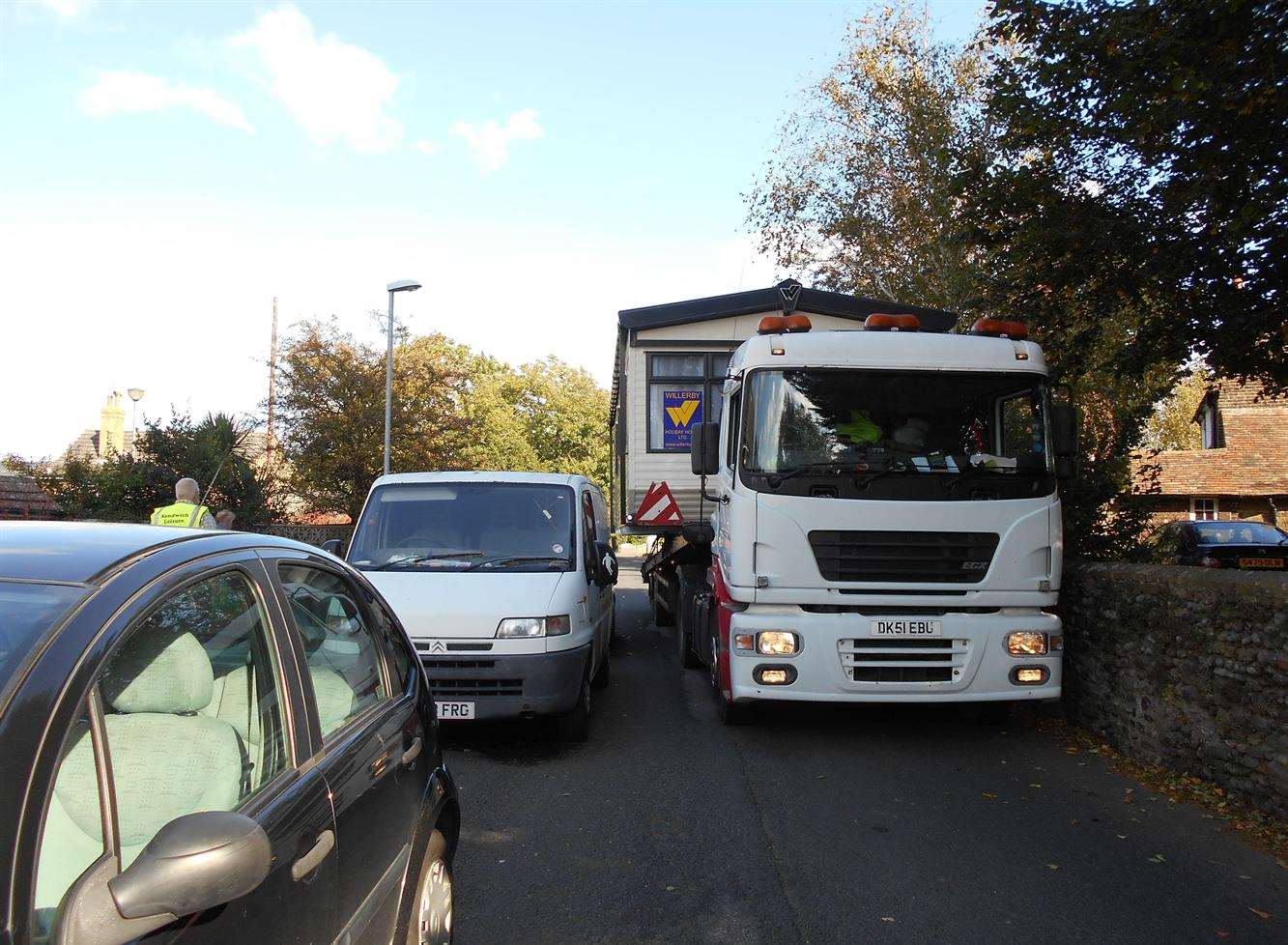 Sandwich Leisure Holiday Park is struggling to make deliveries of caravans due to congestion on St Bart's Road