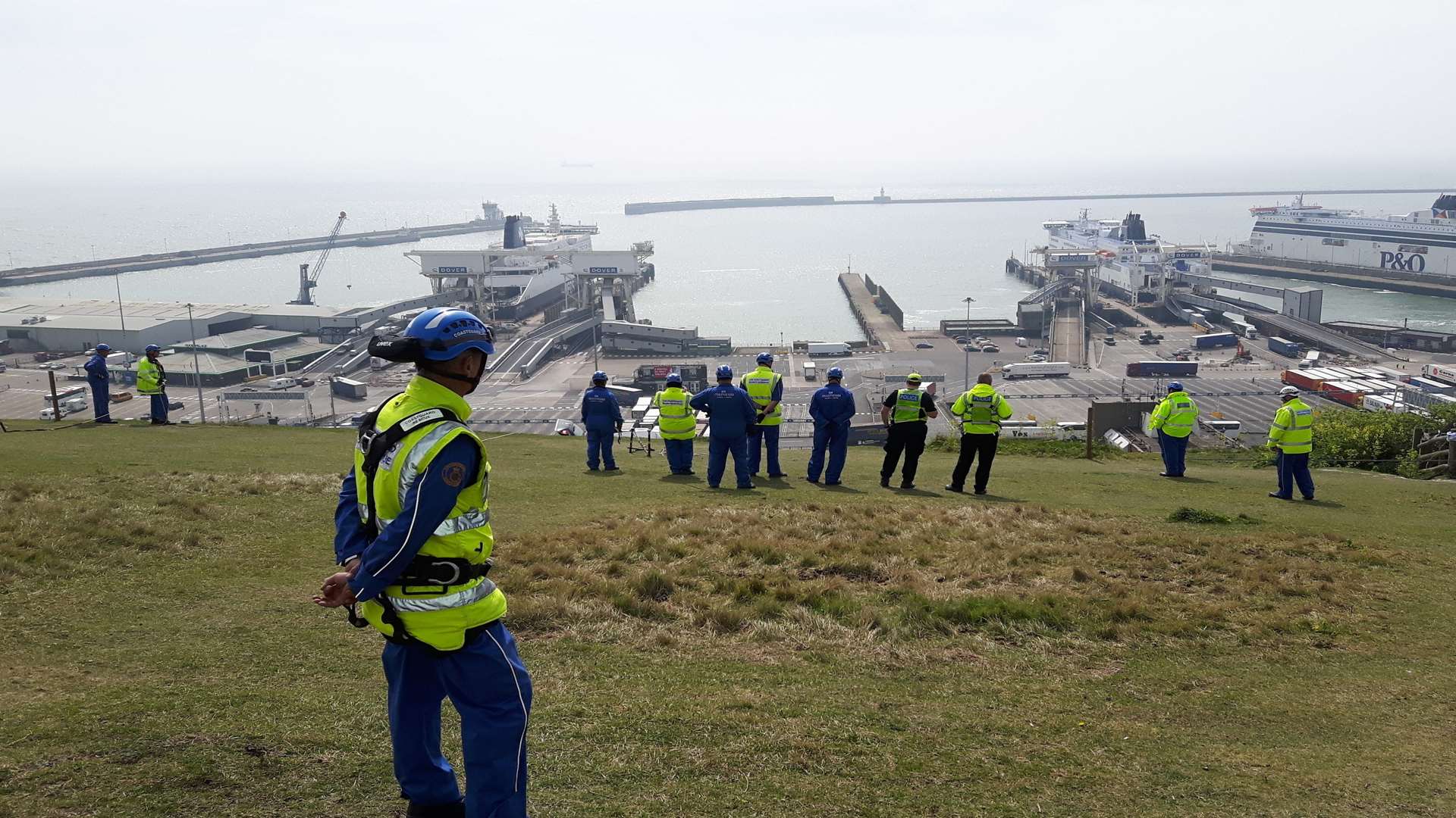 Coastguard teams and police have been scouring the cliffs of Dover. Library image.