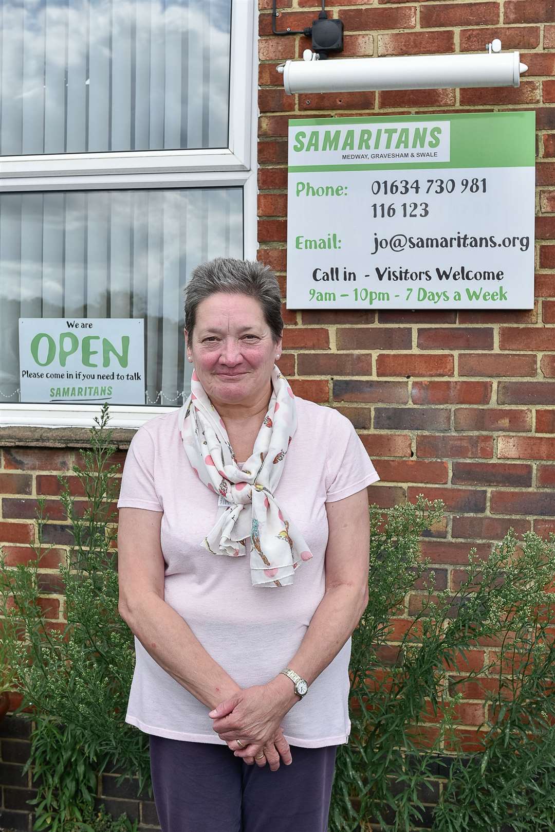 Samaritans volunteer Wendy Bell at The Samaritans offices in Strood. Picture: Tony Jones (15193660)