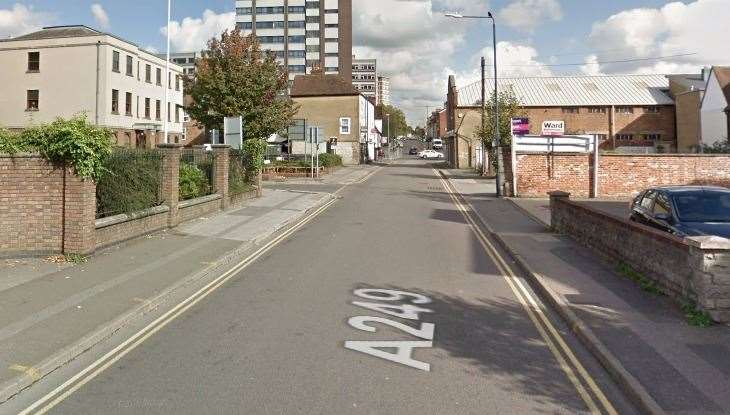 The medical incident happened in Knightrider Street this morning Picture: Google Street View