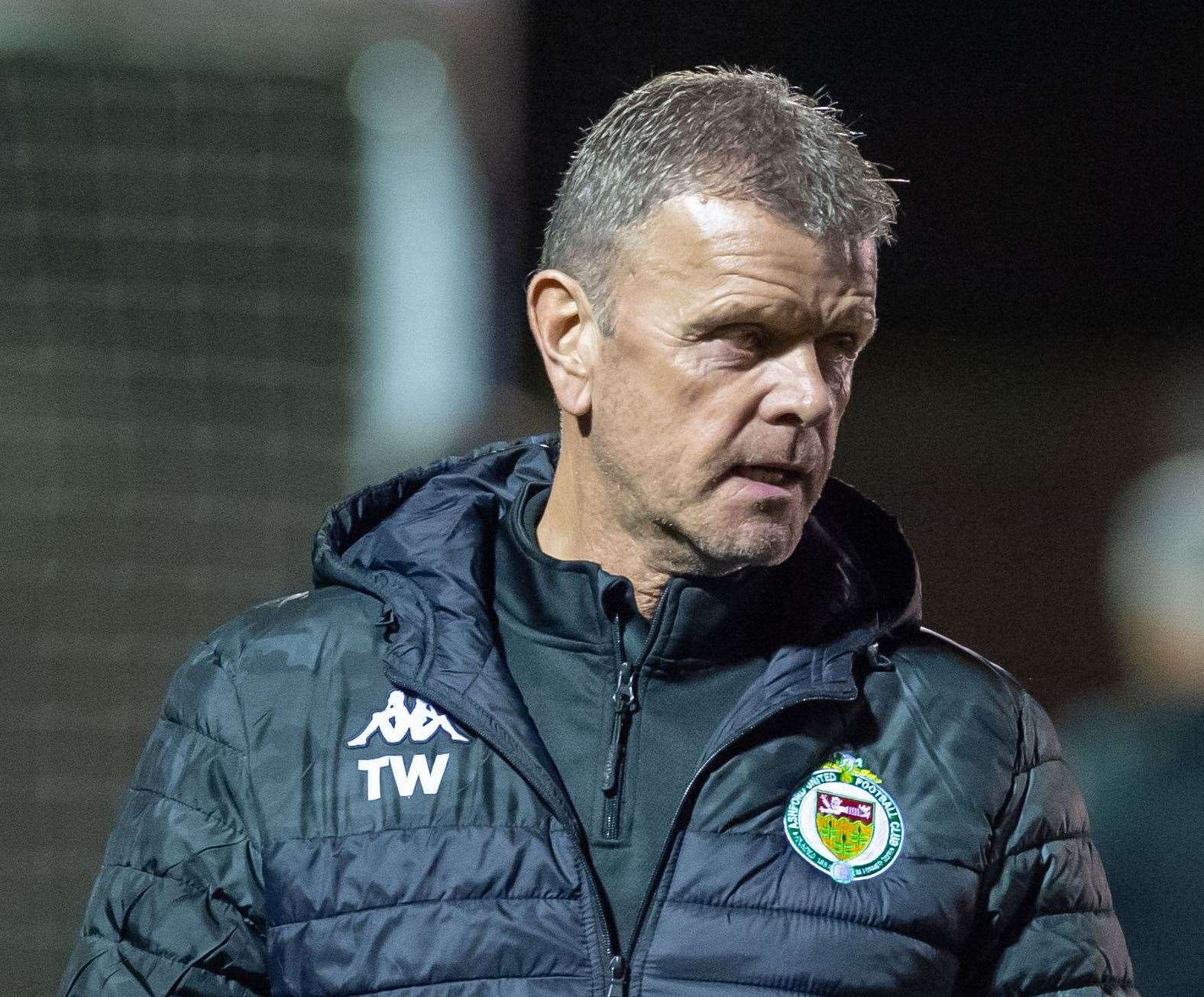 Ashford United manager Tommy Warrilow. Picture: Ian Scammell