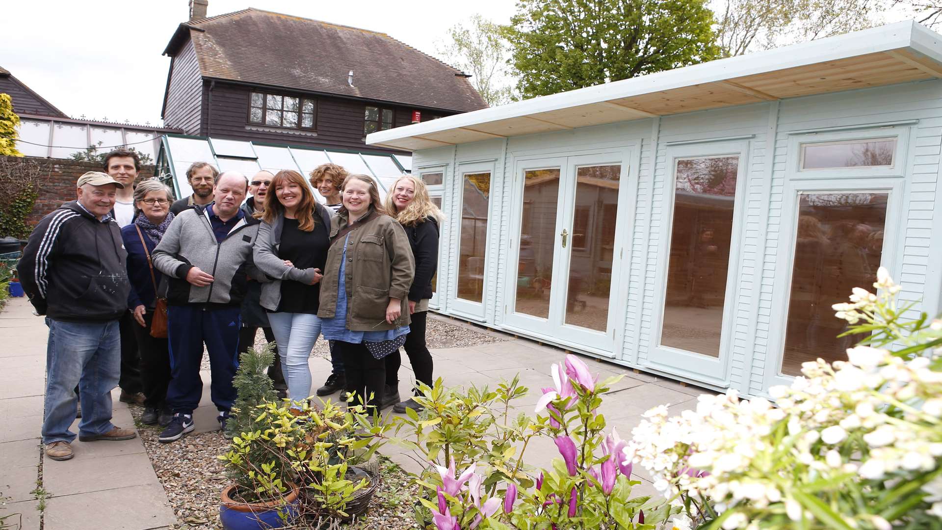 A brand new cabin has been built at the Abbey Physic Garden thanks to lottery funding.