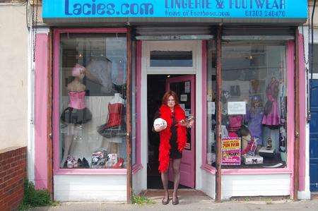 Sue Sheppard, owner of Lacies in Folkestone