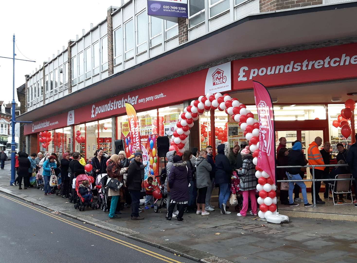 Queues were forming from 9am outside Poundstretcher's new store in Sheerness