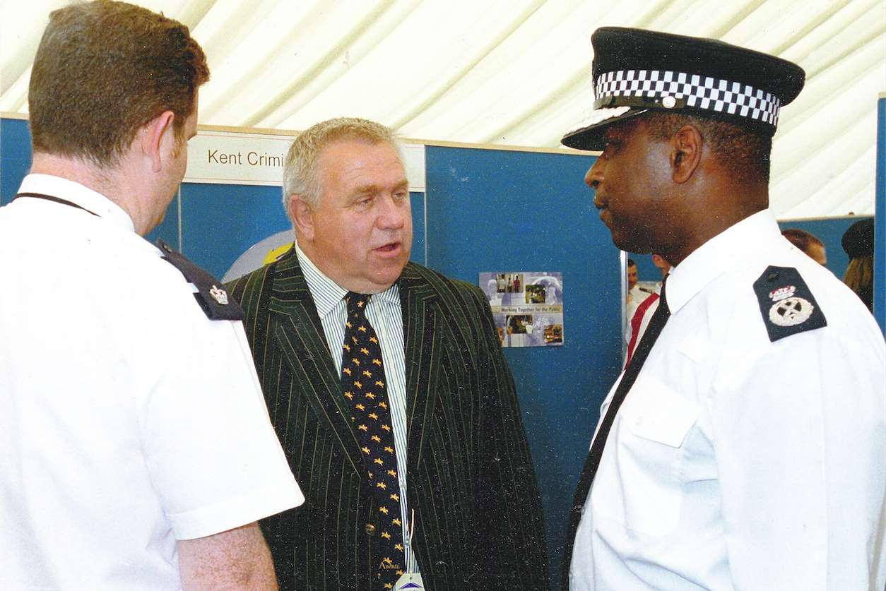 Mr WIlson with former Kent Police Chief Constable Mike Fuller