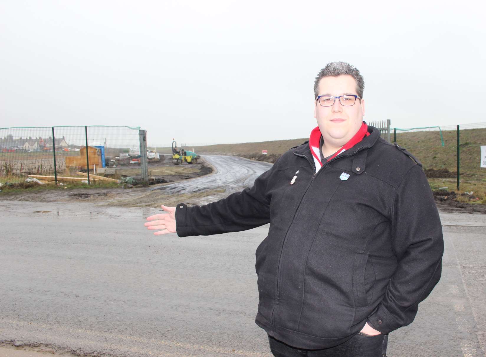 Cllr Cameron Beart, who represents Queenborough, has complained about the mud