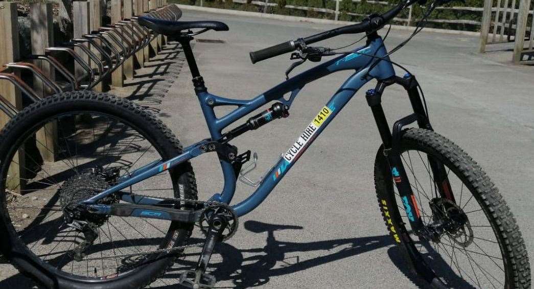 One of the bikes reported stolen.