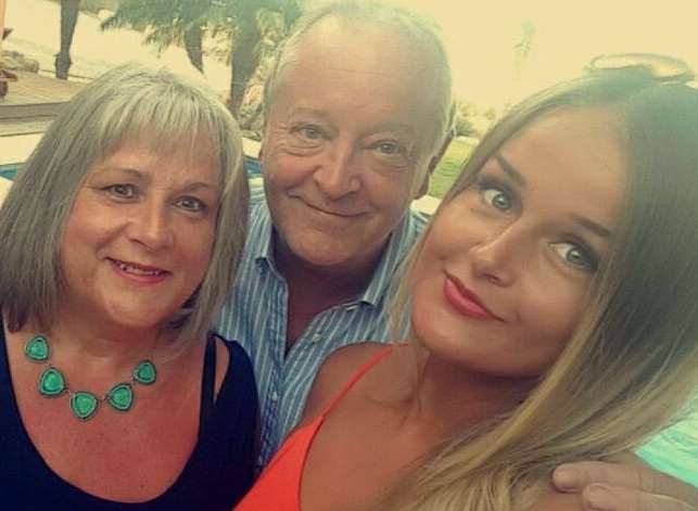 Molly McLaren with her parents