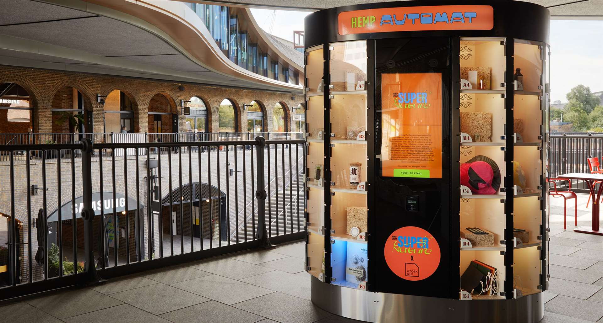 The Hemp Automat vending machine at Coal Drops Yard Picture: Ed Reeve