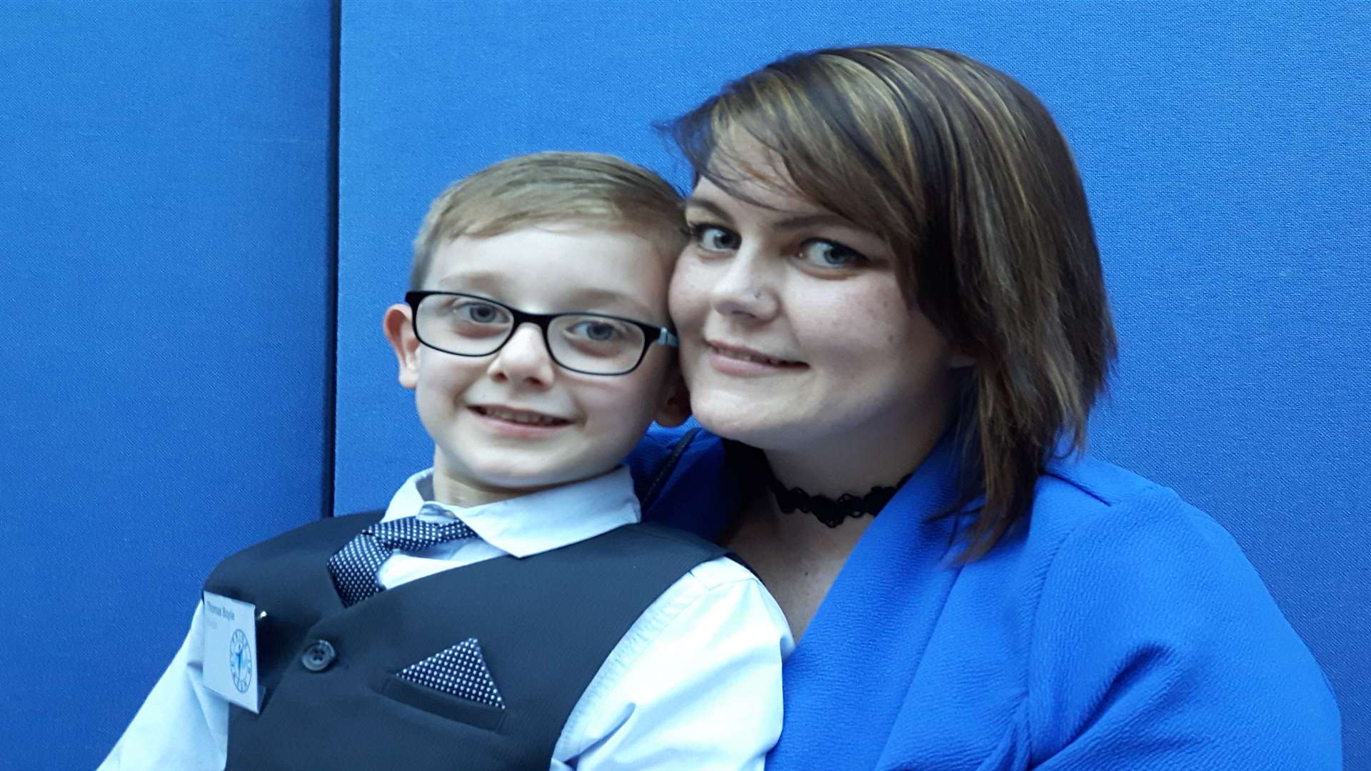 Thomas Boyle saved his mum when she had an asthma attack
