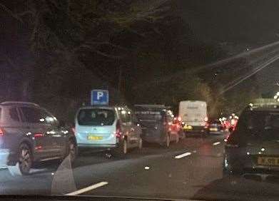 A crash on the A2 near Brenley Corner has caused major tailbacks towards Canterbury from Faversham
