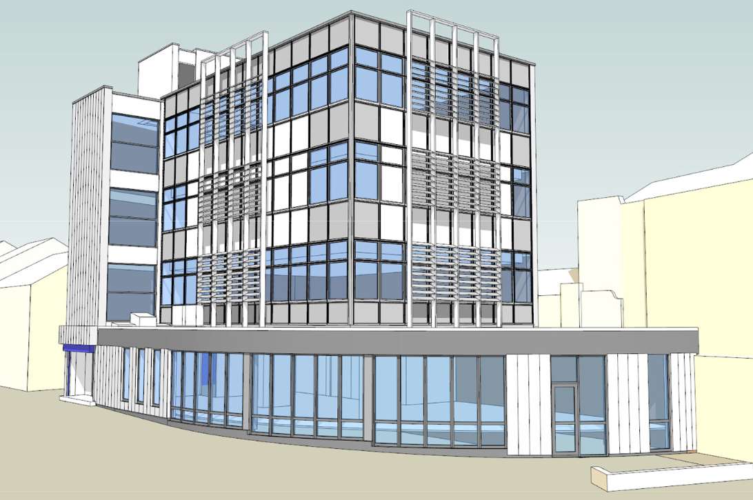 Artist's impression of how the building will look when work is complete