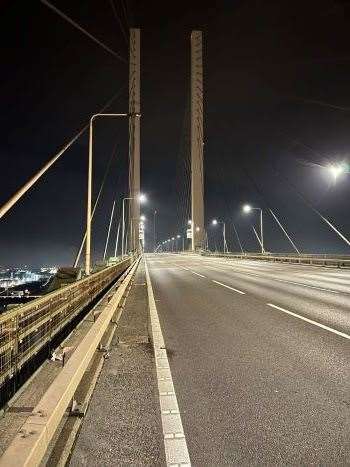 The bridge closed during its regular six week maintenance programme. Picture: National Highways