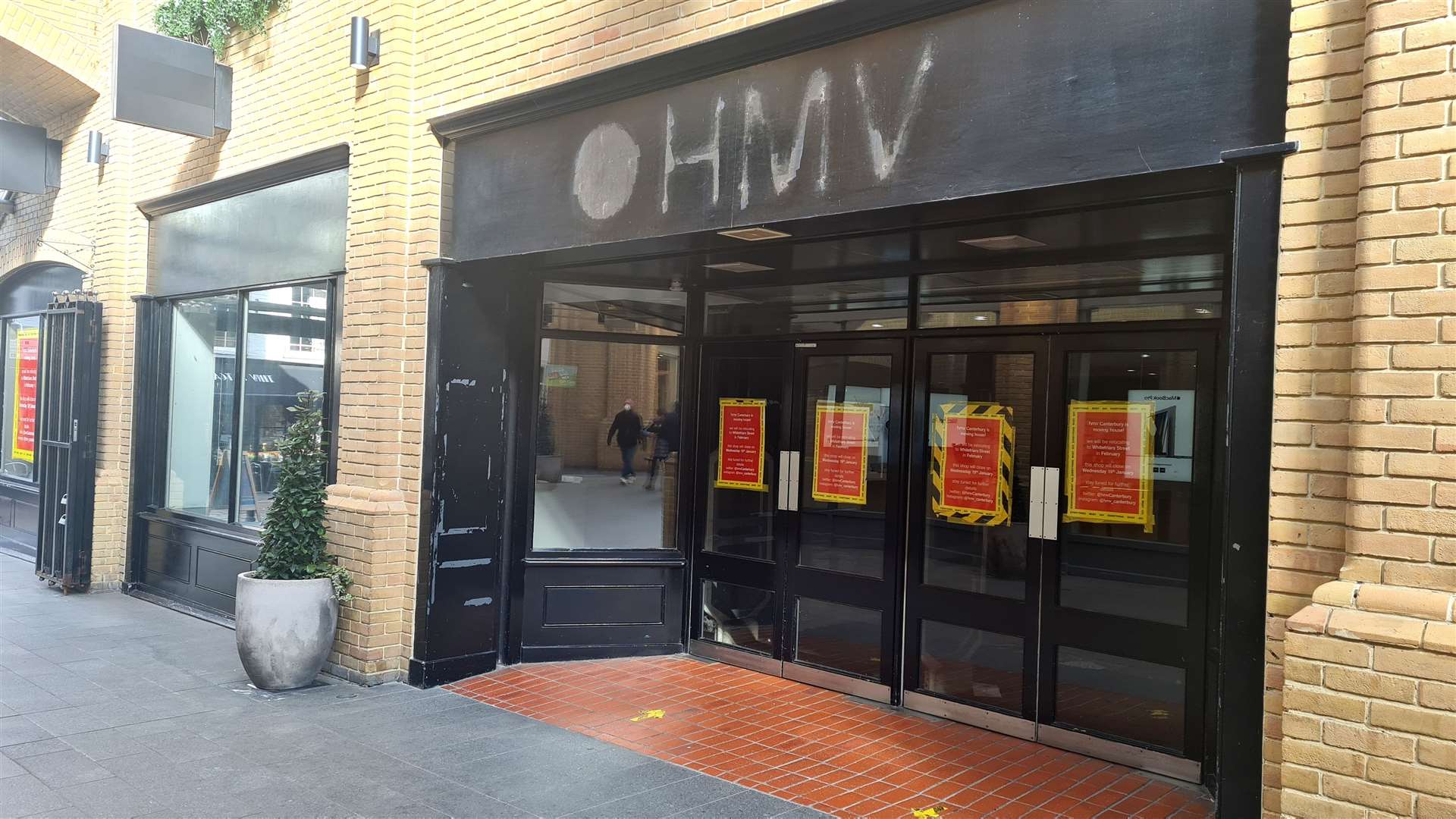 The former HMV store in Marlowe Arcade, Canterbury