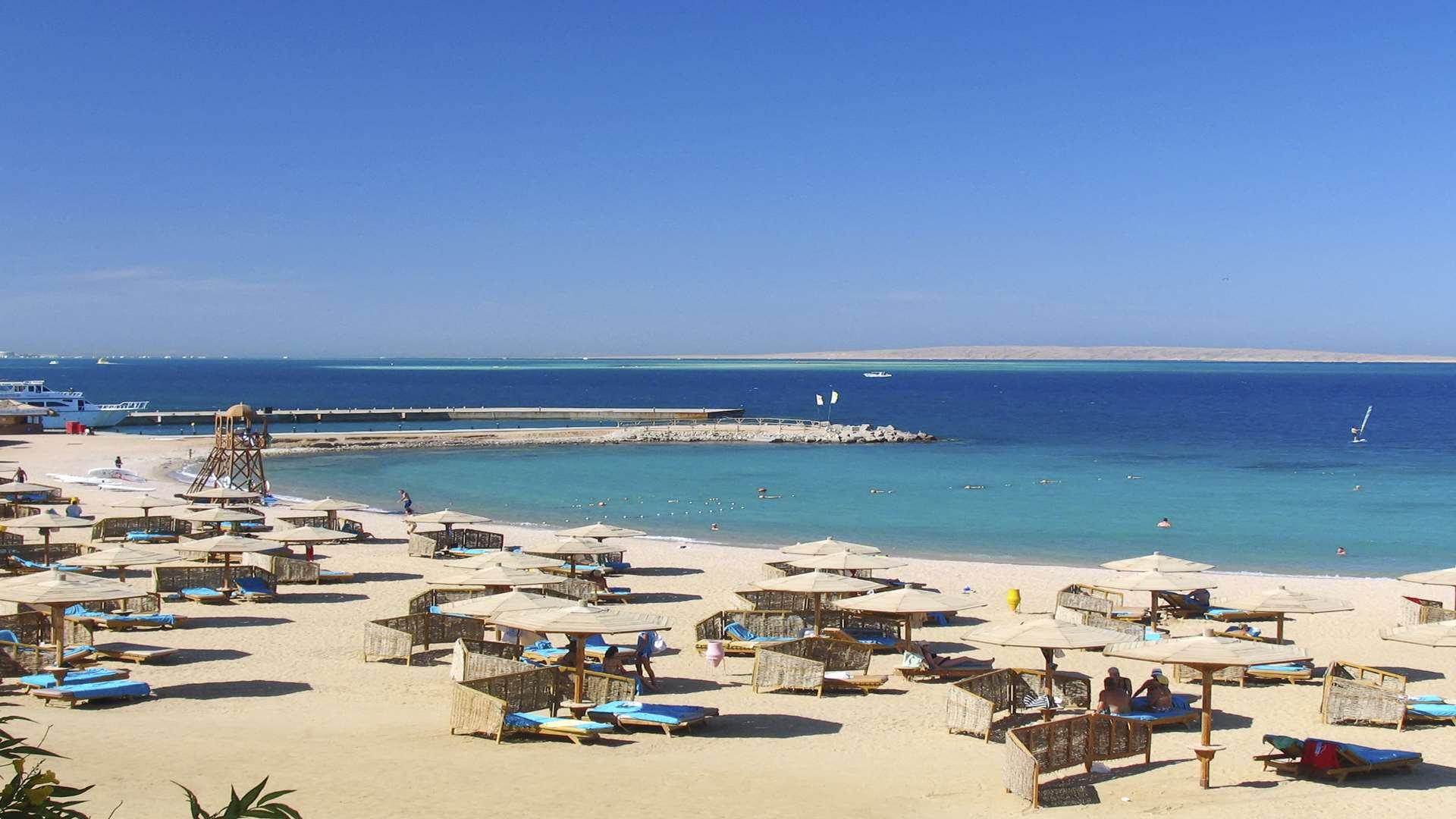 A beach at the resort of Sharm el-Sheikh