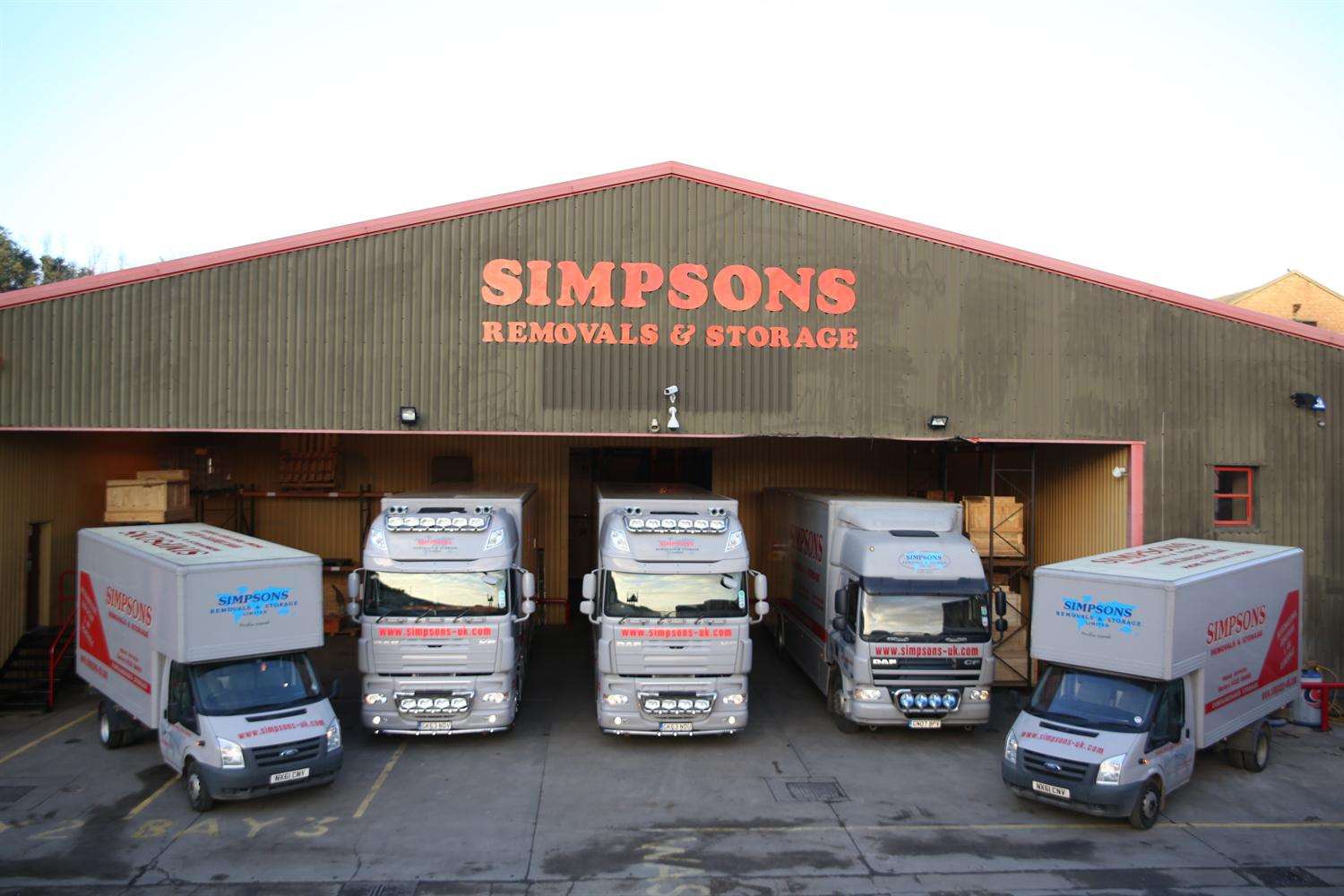 Simpsons Removals and Storage's base at Manor Way Business Park in Swanscombe